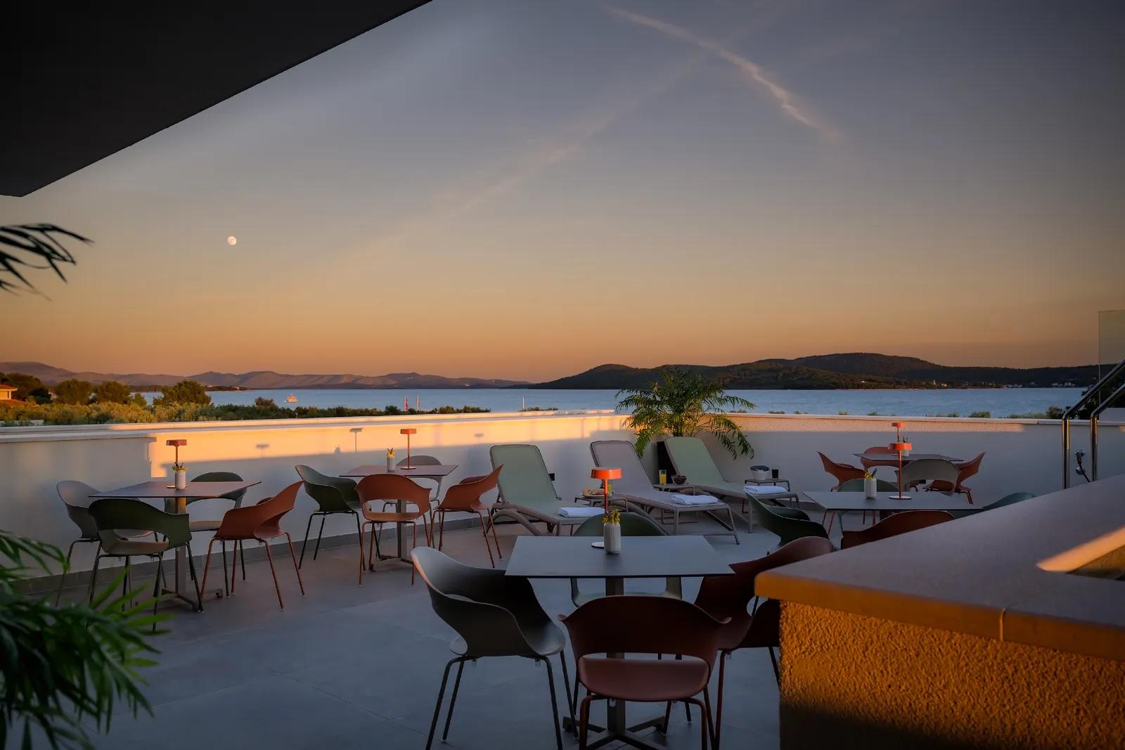 Bar in Sibenik mit Top Aussicht auf das Meer