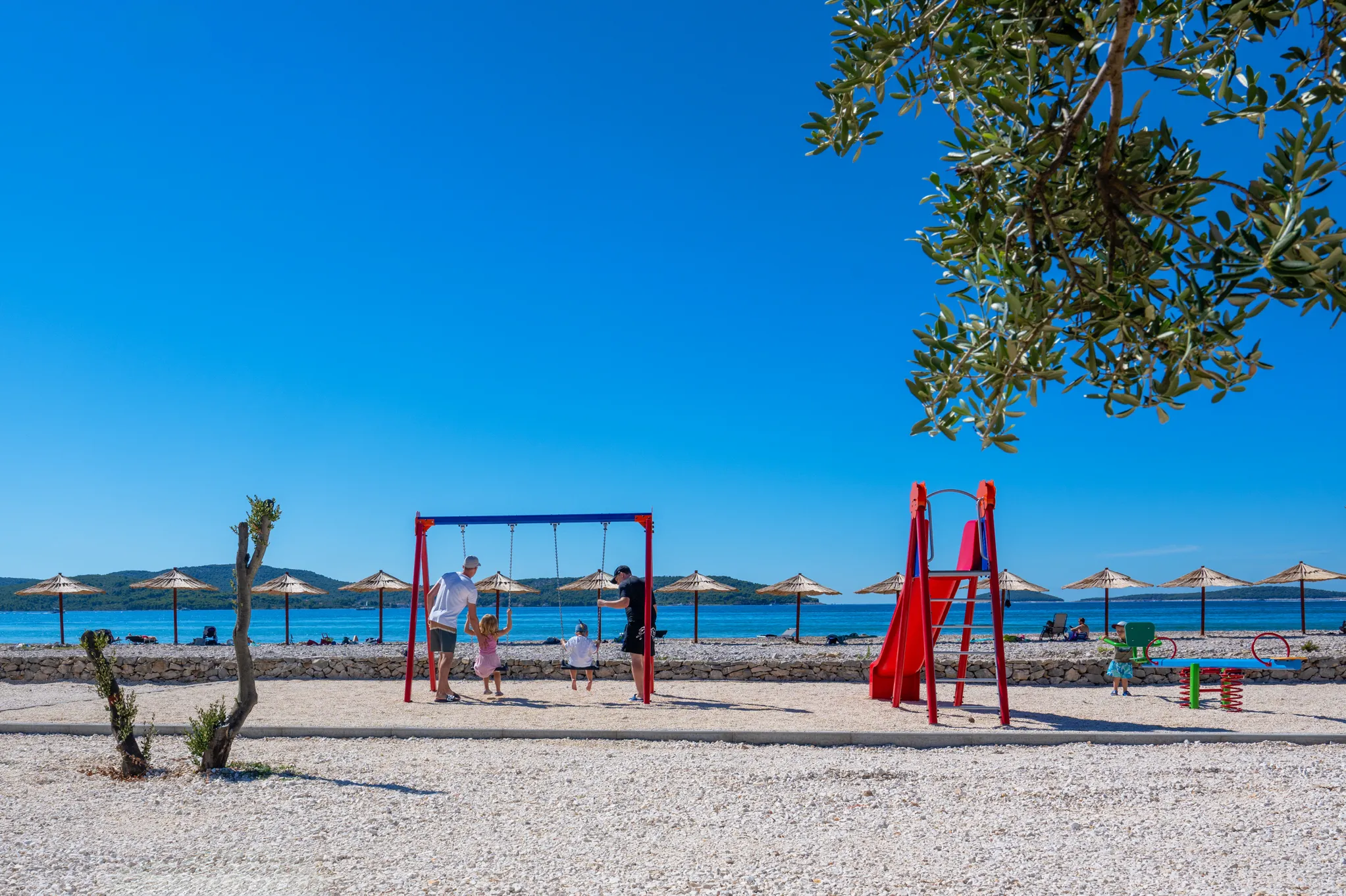 Playground infront of the sea